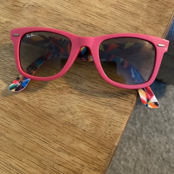 Ray-Ban Accessories - Pink Ray Ban Wayfarers EUC